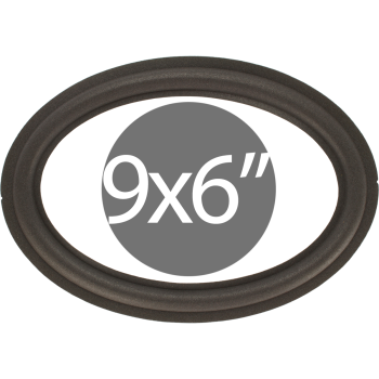 9"x6" - 228x160mm Lautsprecher Oval Schaumstoffsicke